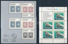 ** Kanada 1978-1989 5 Db Blokk 2 Stecklapon (Mi EUR 32,5) - Other & Unclassified