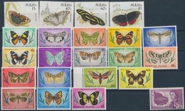 ** St Kitts és Norfolk-szigetek 1960-1990 Lepke Motívum Mi 271-274, 184-200, 40 - Sonstige & Ohne Zuordnung