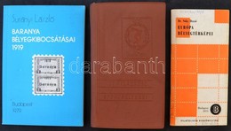 Dr. Sóky Dezső: Európa Bélyegtérképei 1975 + Váradi - Steiner: Öt Világrész Sportbélyegei, Bp. 1961 + Surányi László: Ba - Sonstige & Ohne Zuordnung