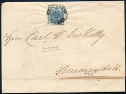 ~1855 9kr Levélen 'MECZENZÉF' - 'HERRMANNSTADT' - Other & Unclassified