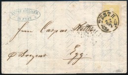 1860 2kr II Nyomtatványon 'PESTH' - 'WIEN' - Egg - Sonstige & Ohne Zuordnung