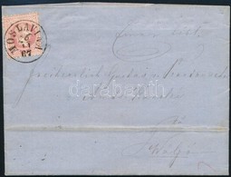 1867 5kr Levélen / On Cover 'MOSLAVINA' - 'VALPÓ' - Other & Unclassified