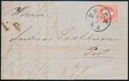 1868 5kr Levélen / On Cover 'ESSEK / 5 N.' - Pest - Other & Unclassified