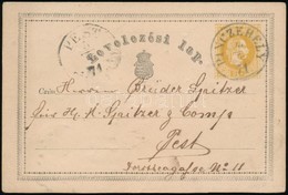 1871 Díjjegyes Levelezőlap  / PS-card 'PINCZEHELY' - Pest - Other & Unclassified