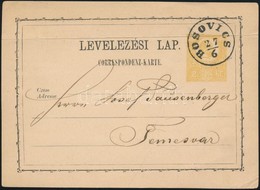1871 2kr Díjjegyes Levelezőlap / PS-card 'BOSOVICS' - Temesvár - Altri & Non Classificati