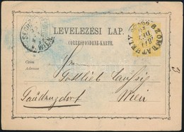 1871 2kr Díjjegyes Levelezőlap / PS-card 'SZOMBATHELY' - 'WIEN' - Autres & Non Classés