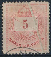 O 1874 5kr Papírránccal - Other & Unclassified