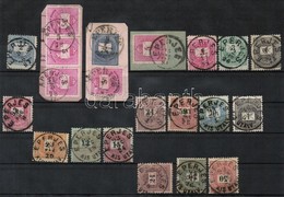 O 1874-1889 15 Bélyeg + 3 Kivágás / 15 Stamps + 3 Cuttings 'EPERJES' - Autres & Non Classés