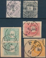 O 1881-1898 6 Db Bélyeg 'PÉCS' - Sonstige & Ohne Zuordnung