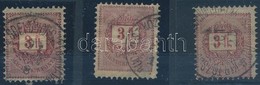 O 1888 3 Db 3Ft Jó Minőségben (10.500) - Sonstige & Ohne Zuordnung