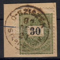 1889 30 Kr 'Ó-SZISZEK STARI-SISAK' E 3.70 Bélyegző A Gudlin-katalógus Nem Említi - Other & Unclassified