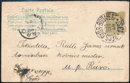 1902 Képeslap BÉCS-GYŐR-BUDAPEST 13. SZ. Mozgóposta Bélyegzéssel - Other & Unclassified