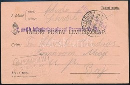 1915 Levelezőlap BAJ KOMÁROM VM. Postaügynökségi Bélyegzéssel - Altri & Non Classificati