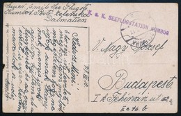 1917 Képeslap / Postcard 'K.u.k. SEEFLUGSTATION KUMBOR' - Altri & Non Classificati