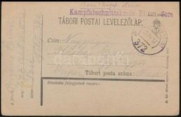 1917 Tábori Posta Levelezőlap 'Kampfabschnittskmdo Rittm. Sore' + 'FP 372 A' - Other & Unclassified