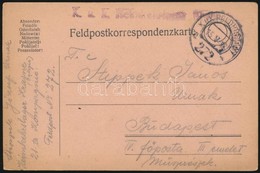 1918 Tábori Posta Levelezőlap / Field Postcard 'K.u.k. Heimkehrlager Krasne' + 'FP 272 A' - Other & Unclassified