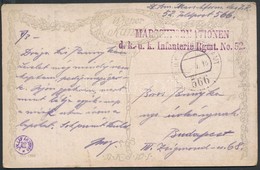 1918 Tábori Posta Képeslap / Field Postcard 'MARSCHFORMATIONEN D.k.u.k. Infanterie Rgmt. No.52.' + 'FP 566' - Altri & Non Classificati