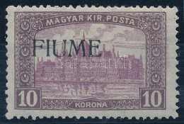 * Fiume 1918 Parlament 10K Gépi Felülnyomással és A Felülnyomat Gépszínátnyomatával (**950.000) / Mi 25 With Machine Ove - Otros & Sin Clasificación