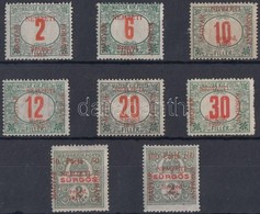 * Szeged 1919 Portó Sor  (39.000) / Postage Due 8 Values. Signed: Bodor - Sonstige & Ohne Zuordnung