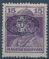 ** Debrecen I. 1919 Károly 15f Fekete Felülnyomással Garancia Nélkül (**50.000) - Sonstige & Ohne Zuordnung