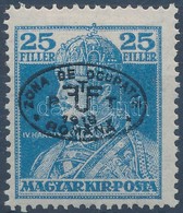 * Debrecen I. 1919 Károly 25f Fekete Felülnyomással Garancia Nélkül (**20.000) - Other & Unclassified