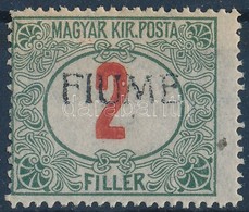 ** Fiume 1918 Pirosszámú Portó 2f Kézi Felülnyomással, Garancia Nélkül (**18.000) - Other & Unclassified