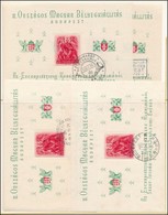 O 1938 4 Db Orbék Blokk Klf Bélyegzésekkel, Közte Első Napi (20.000) / 4 X Mi Block 2 With Different Cancellations - Other & Unclassified