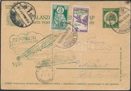 1931 Zeppelin Magyarországi útja Válaszos Díjjegyes Levelezőlap Zeppelin 2P Bélyeggel, Budapest - Friedrichshafen Repülé - Other & Unclassified