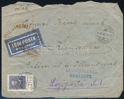 1933 Cserkész Levél Jamboree Alkalmi Bélyegzéssel és Légipostával / Scout Cover With Jamboree Special Cancellation And A - Andere & Zonder Classificatie