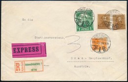 1934 Expressz Ajánlott Levél 1,62P Bérmentesítéssel Grazba / Express Registered Cover With 1,62P Franking To Graz - Autres & Non Classés