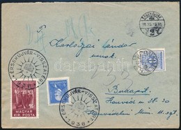 1938 Levél 8f Kékportóval 'ÉRSEKÚJVÁR VISSZATÉRT' Alkalmi Bélyegzéssel - Other & Unclassified