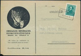 1939 Levelezőlap PESTSZETIMRE Pályaudvari Szekrényből Bélyegzéssel - Other & Unclassified