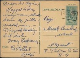 1940 Díjjegyes Levelezőlap PÜSPÖKLADÁNY P.U. SZEKRÉNYBŐL Bélyegzéssel - Sonstige & Ohne Zuordnung