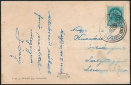 1941 Képeslap KIRÁLYHÁZA-DEBRECEN-BUDAPEST Vasúti Mozgóposta Bélyegzéssel / Postcard With Railway Postmark - Altri & Non Classificati