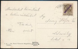 1942 Templom 3f 'Takarékkorona' (?) Felülbélyegzéssel Képeslapon / Stamp With 'Takarékkorona' Surcharge On Postcard - Sonstige & Ohne Zuordnung