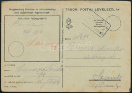 1944 Tábori Posta Levelezőlap (NYÉKLÁD)HÁZA Pályaudvari Bélyegzéssel - Altri & Non Classificati