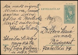 1944 Levelezőlap A Nagykátai Gettóból Budapestre / Postcard From The Nagykáta Ghetto To Budapest - Altri & Non Classificati