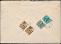 1944 Távolsági Levél Hadvezérek 2 X 10f + Templom 2f + 8f Bérmentesítéssel 'M. KIR. MOZGÓPOSTA' Bélyegzéssel - Altri & Non Classificati