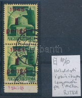 O 1945 Kisegítő 1P/10f ívszéli Pár Részleges Színátnyomattal és Ritka ívszéli Dátummal - Autres & Non Classés