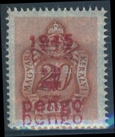 ** 1945 Kisegítő Portó 2P/20f Kettős Felülnyomással / Postage Due Mi 176 With Double Overprint - Sonstige & Ohne Zuordnung