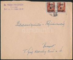 1945 (2. Díjszabás) Helyi Levél Kisegítő 2 X 1P/70f Bérmentesítéssel - Other & Unclassified