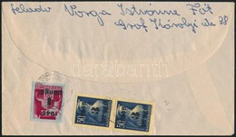 1945 (3. Díjszabás) Távolsági Levél Kisegítő 2 X 3P + 4P Bérmentesítéssel - Other & Unclassified