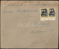 1945 (5. Díjszabás) Távolsági Levél Kisegítő 2 X 60P/18f Bérmentesítéssel 'OLCSVAAPÁTI' Postaügynökségi Bélyegzéssel - Other & Unclassified