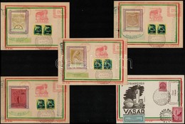 1945-1947 Bélyeggyűjtési őszi Vásár 5 Klf Emlékbélyegzéssel - Altri & Non Classificati