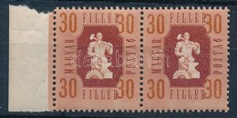 ** 1946 Forint-fillér 30f ívszéli Pár, A Fillér ,,R' Betűje és A ,,30' összefolyt - Autres & Non Classés