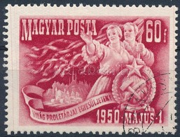 O 1950 Március 1 Piros Függőleges Festékcsík A Bal Oldali Bélyegközben - Altri & Non Classificati