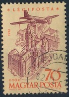 O 1958 Légiposta 70 F Festékelkenődés - Autres & Non Classés