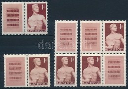 ** 1958 Keszthely 5 Pár 3 Bélyegen, Szemölcs Az Alak Testén - Altri & Non Classificati