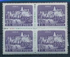 ** 1960 Várak Színes Papíron Négyestömb Sor - Other & Unclassified