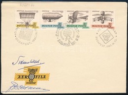 1967 Aerofila I. Alkalmi Boríték A Repülés Pilótáinak Aláírásával - Other & Unclassified